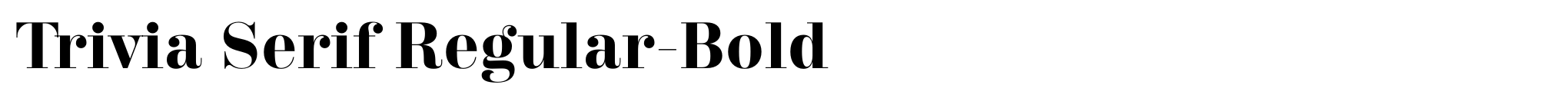 Trivia Serif Regular-Bold image